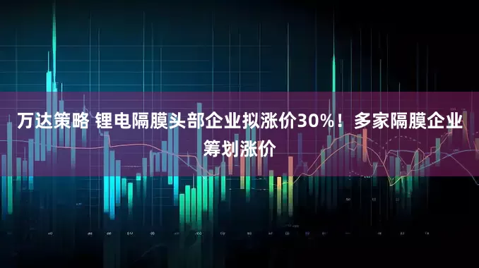 万达策略 锂电隔膜头部企业拟涨价30%！多家隔膜企业筹划涨价